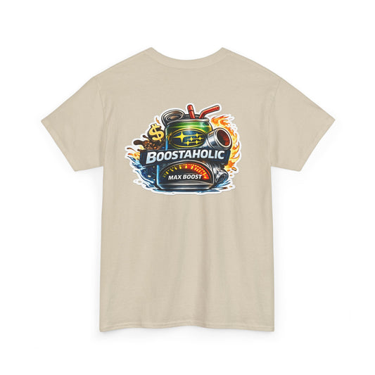 Boostaholic Subaru Racing Turbo T‑Shirt — Car Enthusiast Graphic Tee