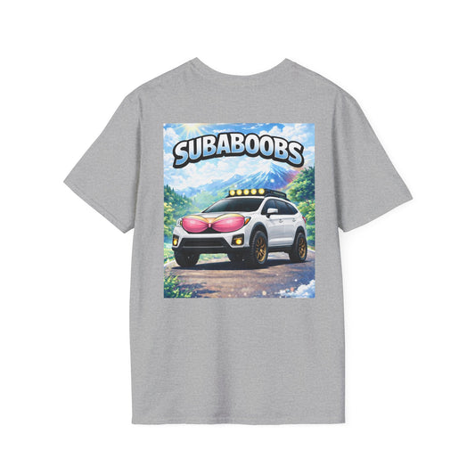SubaBoobs Crosstrek Subaru T-Shirt — 'Subie Elites' Black Car Graphic Tee