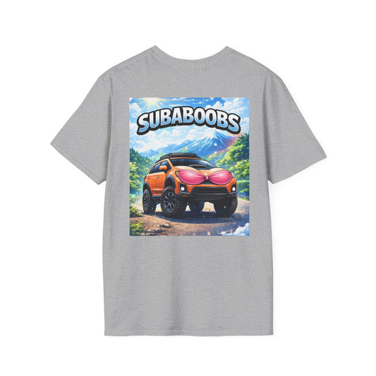 Subaboobs Crosstrek V2 Off-Road Hatchback T-Shirt — Funny Subaru Crew Tee