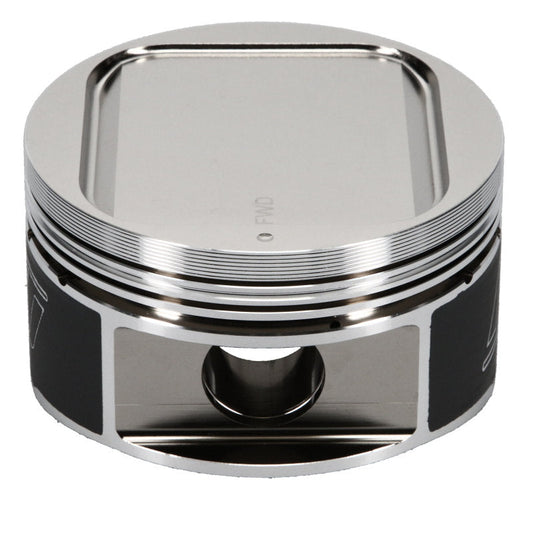 Wiseco Subaru WRX piston kit 8.4:1 CR showing a high-performance piston with detailed finish.