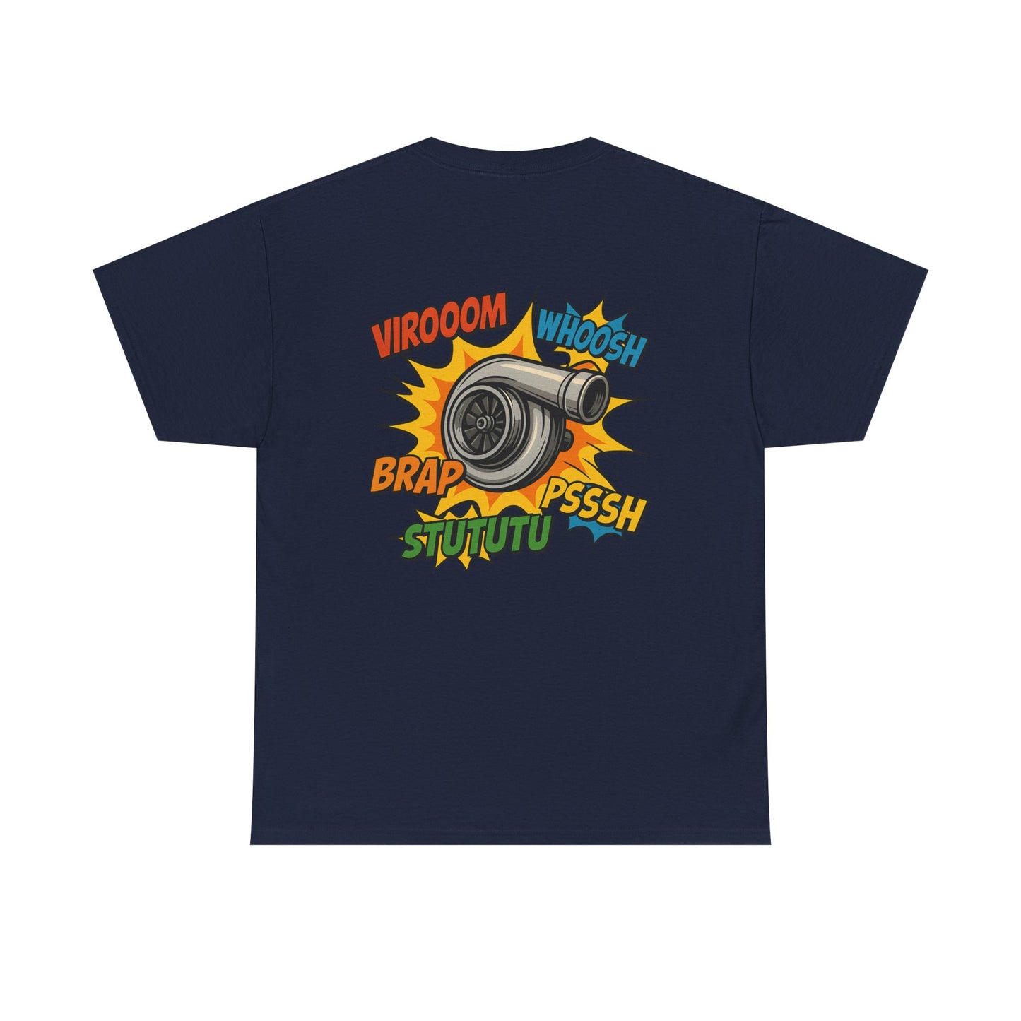 Turbo Pop Art T‑Shirt  Turbocharger Subie Elites Comic Sound Effects Graphic Tee