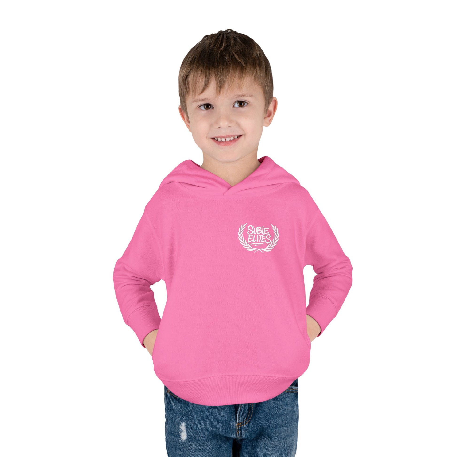 Kids' Fleece Hoodie - Retro Racing Design