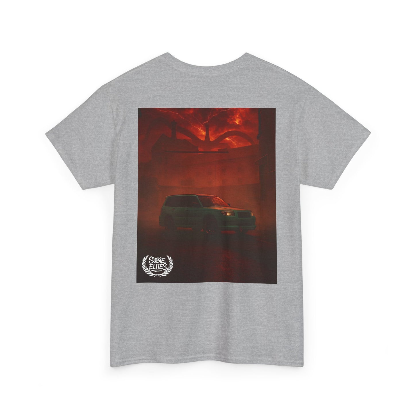 Subaru enthusiast Subie Elites Red Horror Car Poster T-Shirt | blossomfozzy Fan Tee