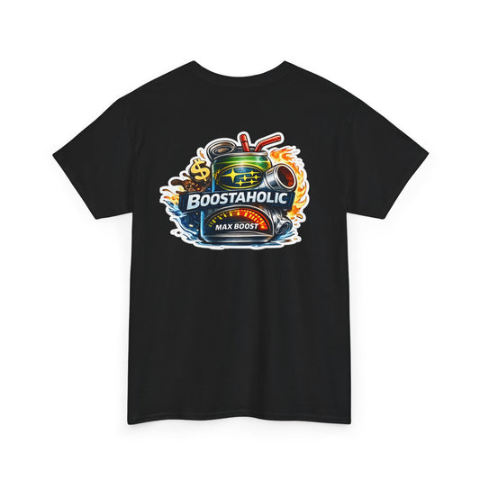 Boostaholic Subaru Racing Turbo T‑Shirt — Car Enthusiast Graphic Tee