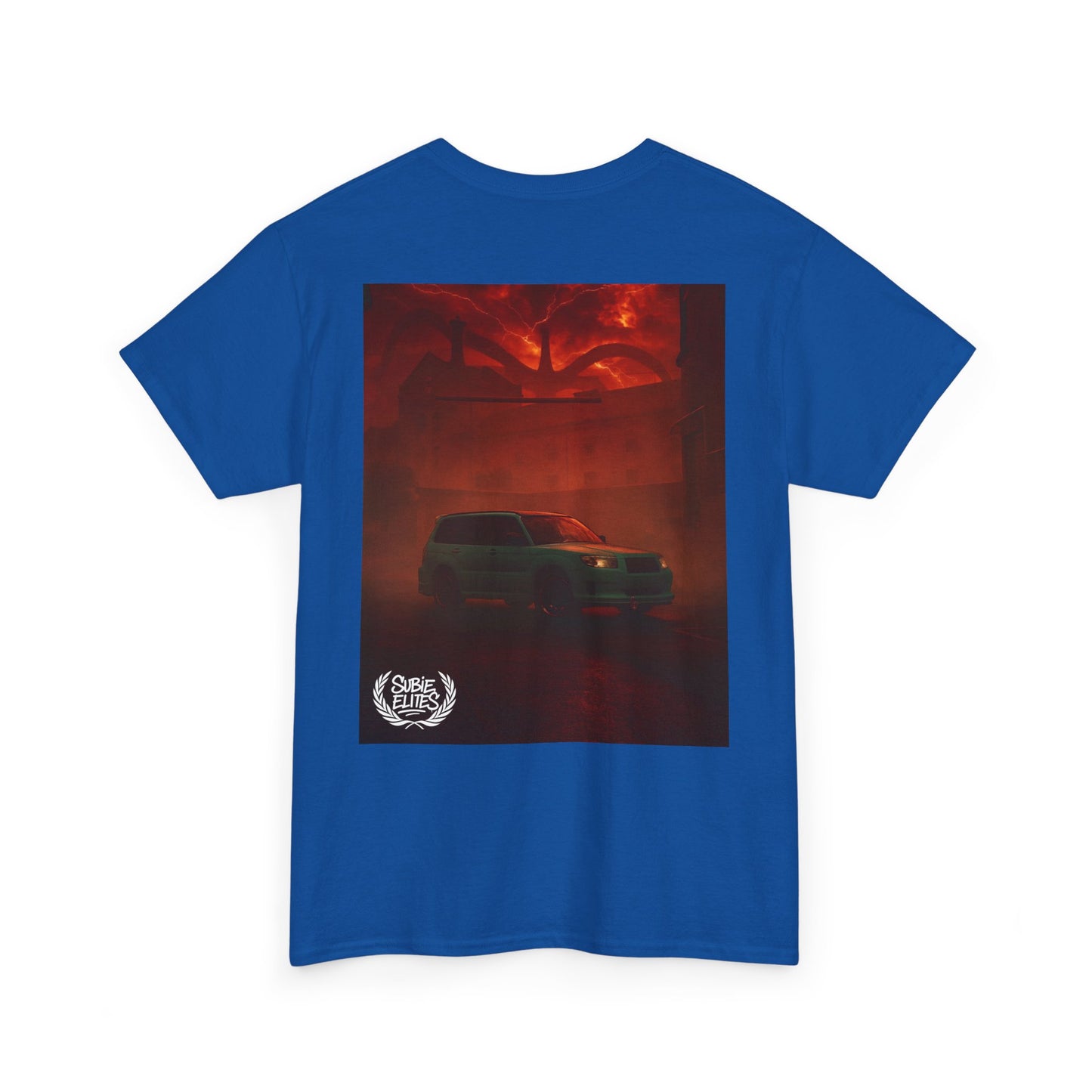 Subaru enthusiast Subie Elites Red Horror Car Poster T-Shirt | blossomfozzy Fan Tee