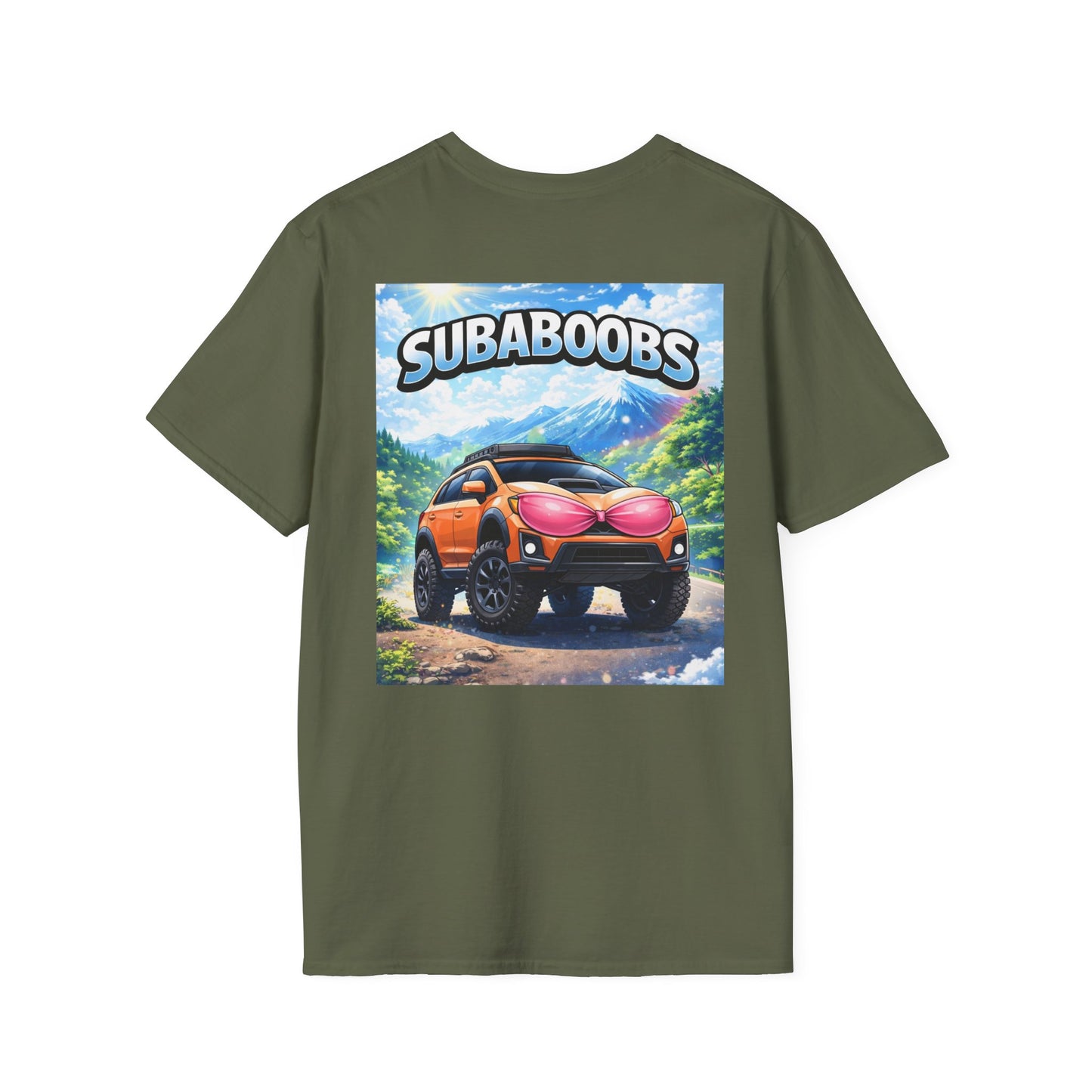 Subaboobs Crosstrek V2 Off-Road Hatchback T-Shirt — Funny Subaru Crew Tee