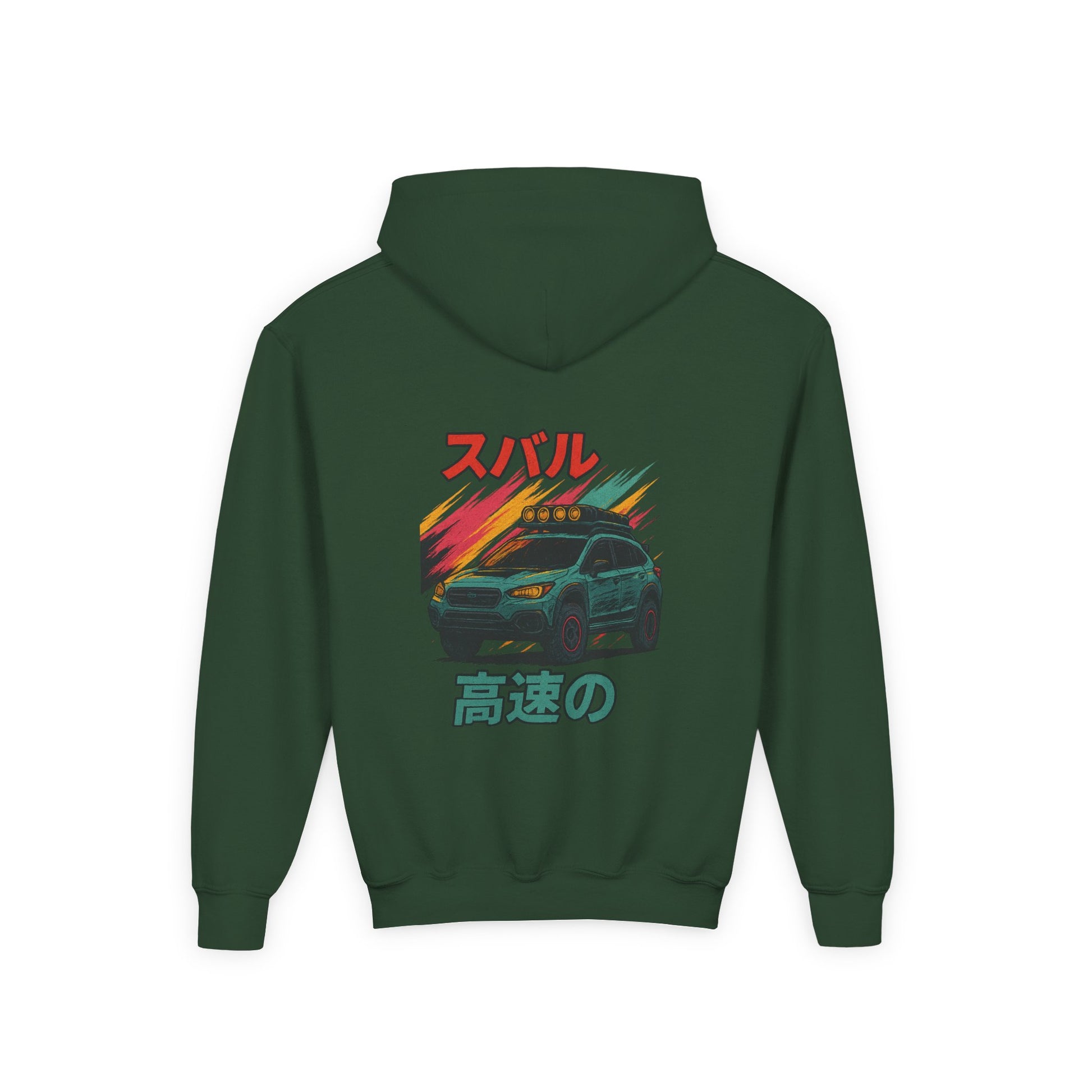 Subaru Racing Youth Hoodie - Cool Black Sweatshirt with Japanese Design