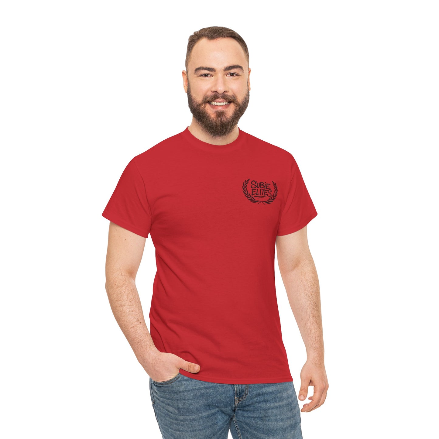 Subie Elites Unisex Heavy Cotton Tee | Casual Graphic Tee for Car Enthusiasts, Perfect Gift for Birthdays, Car Shows, and Everyday Wear