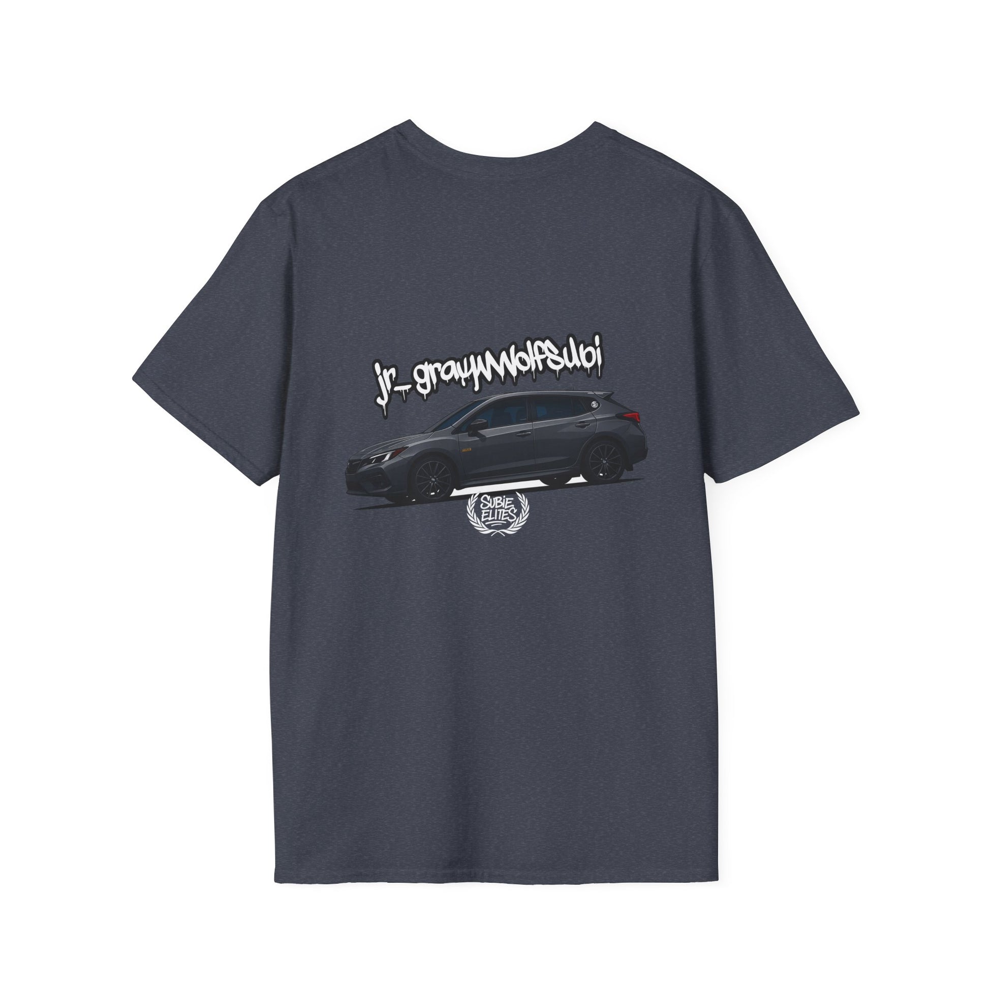 Fan Subie T-Shirt - Unisex Softstyle Tee with jr_graywolfsubi Design