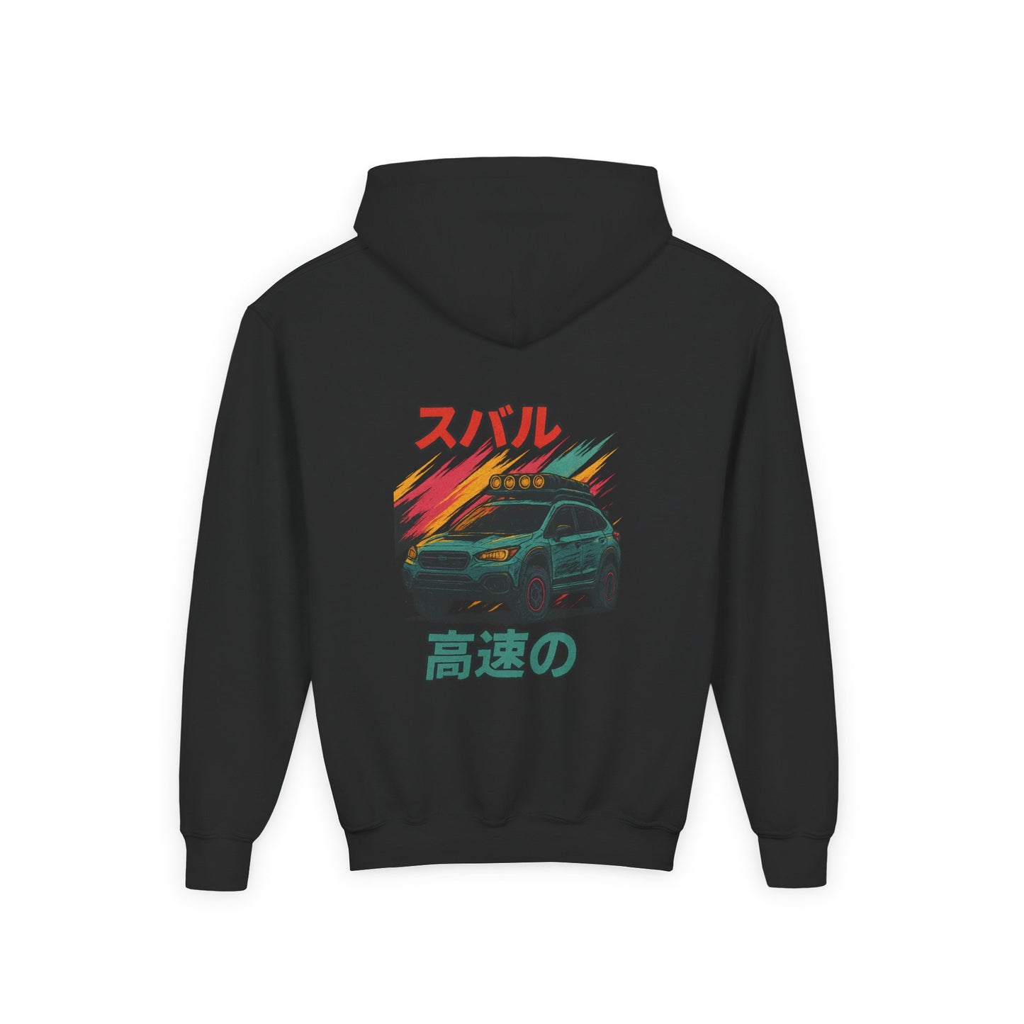 Subaru Racing Youth Hoodie - Cool Black Sweatshirt with Japanese Design