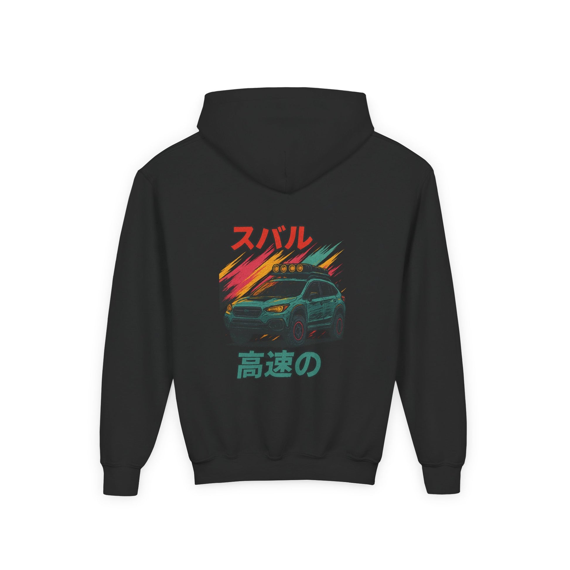 Subaru Racing Youth Hoodie - Cool Black Sweatshirt with Japanese Design