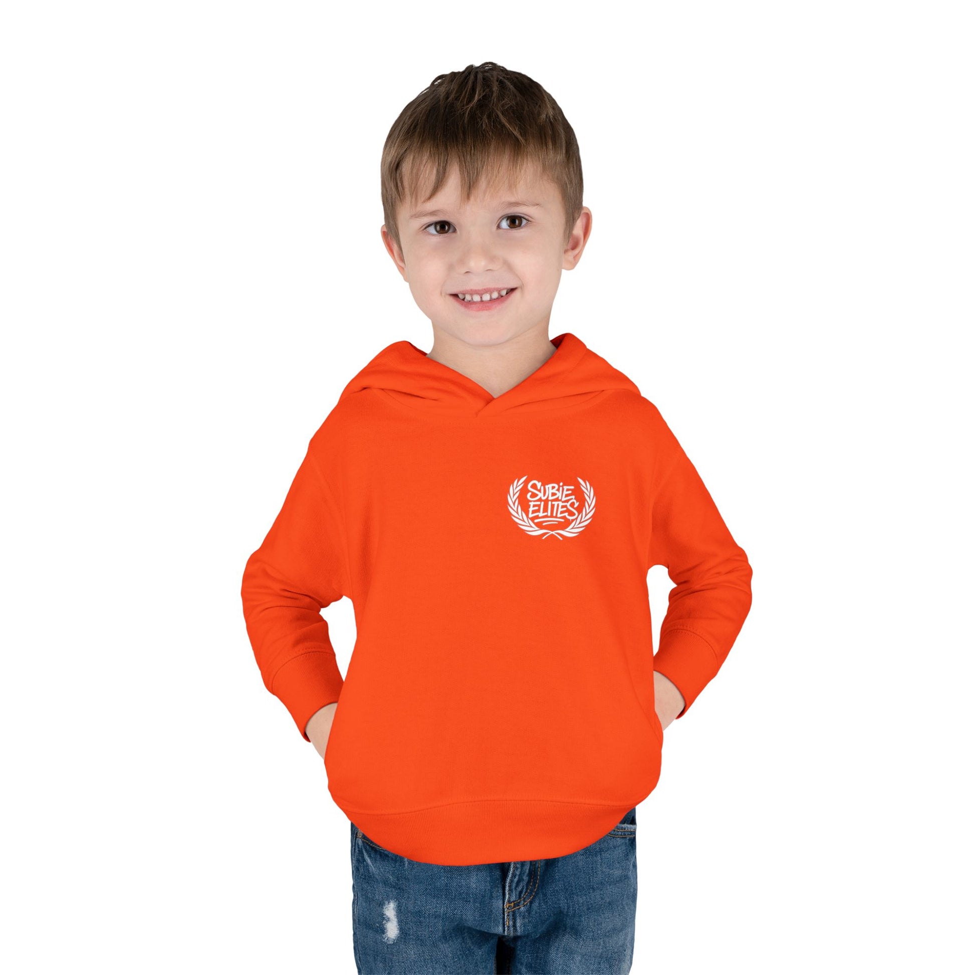 Kids' Fleece Hoodie - Retro Racing Design