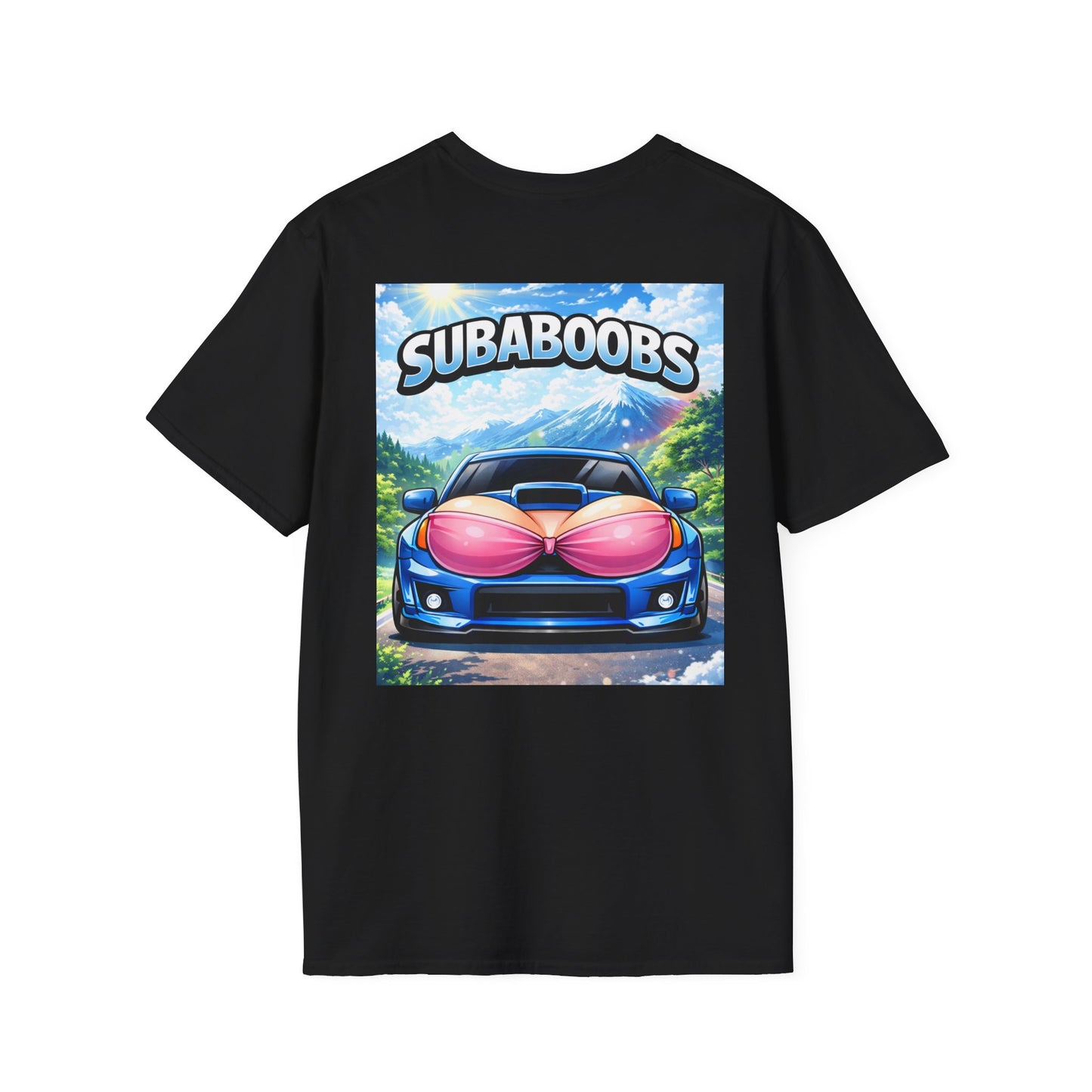 SubaBoobs WRX STI Graphic T-Shirt — 'Subie Elites' Car Art Tee