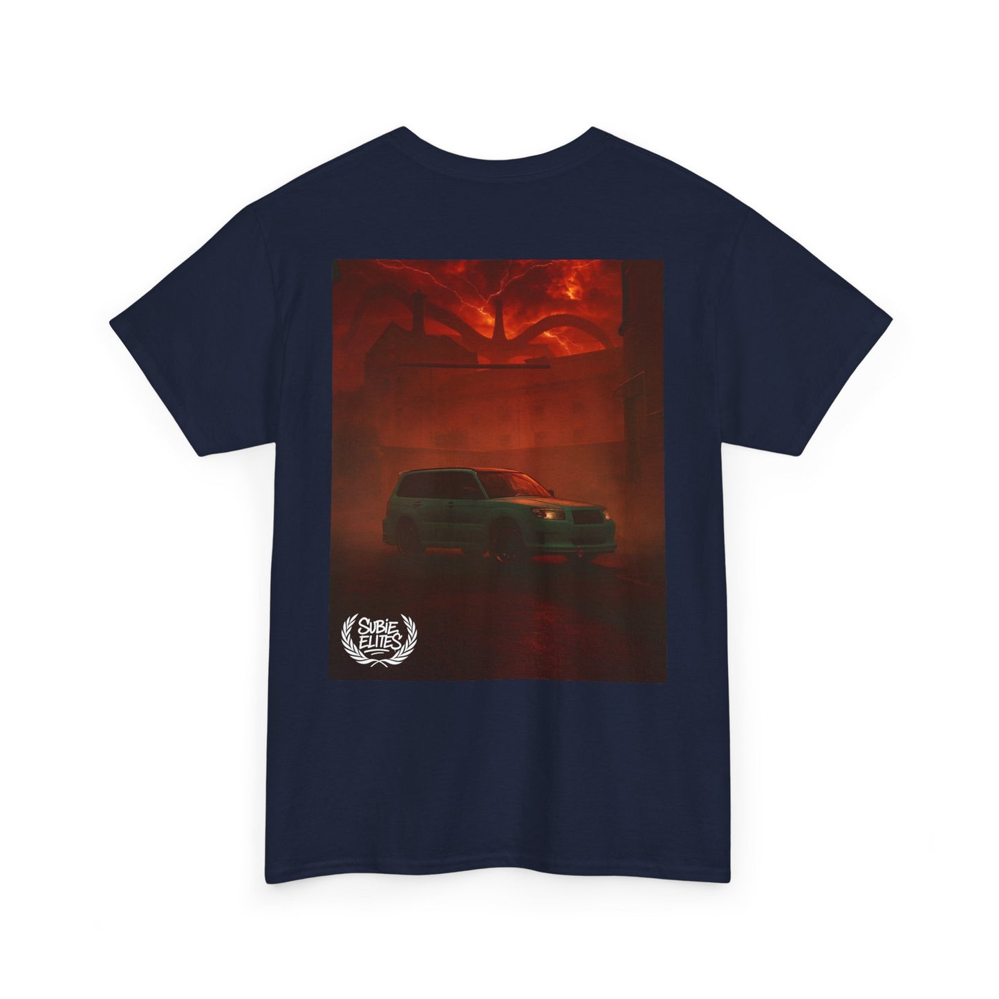 Subaru enthusiast Subie Elites Red Horror Car Poster T-Shirt | blossomfozzy Fan Tee
