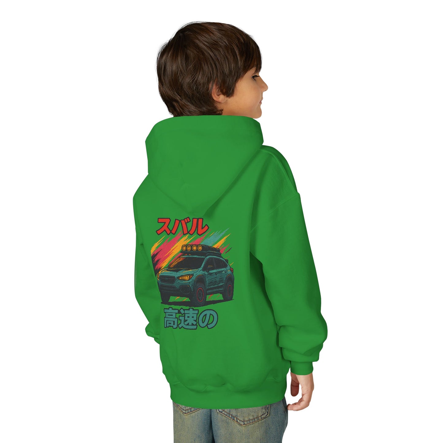 Subaru Racing Youth Hoodie - Cool Black Sweatshirt with Japanese Design