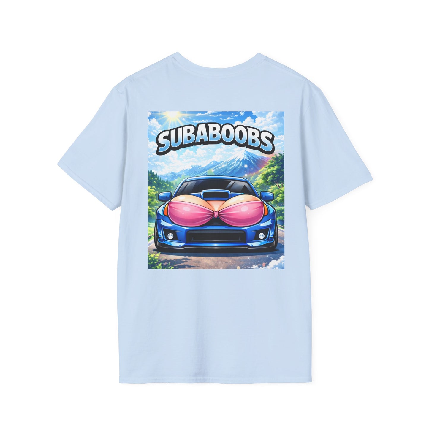 SubaBoobs WRX STI Graphic T-Shirt — 'Subie Elites' Car Art Tee