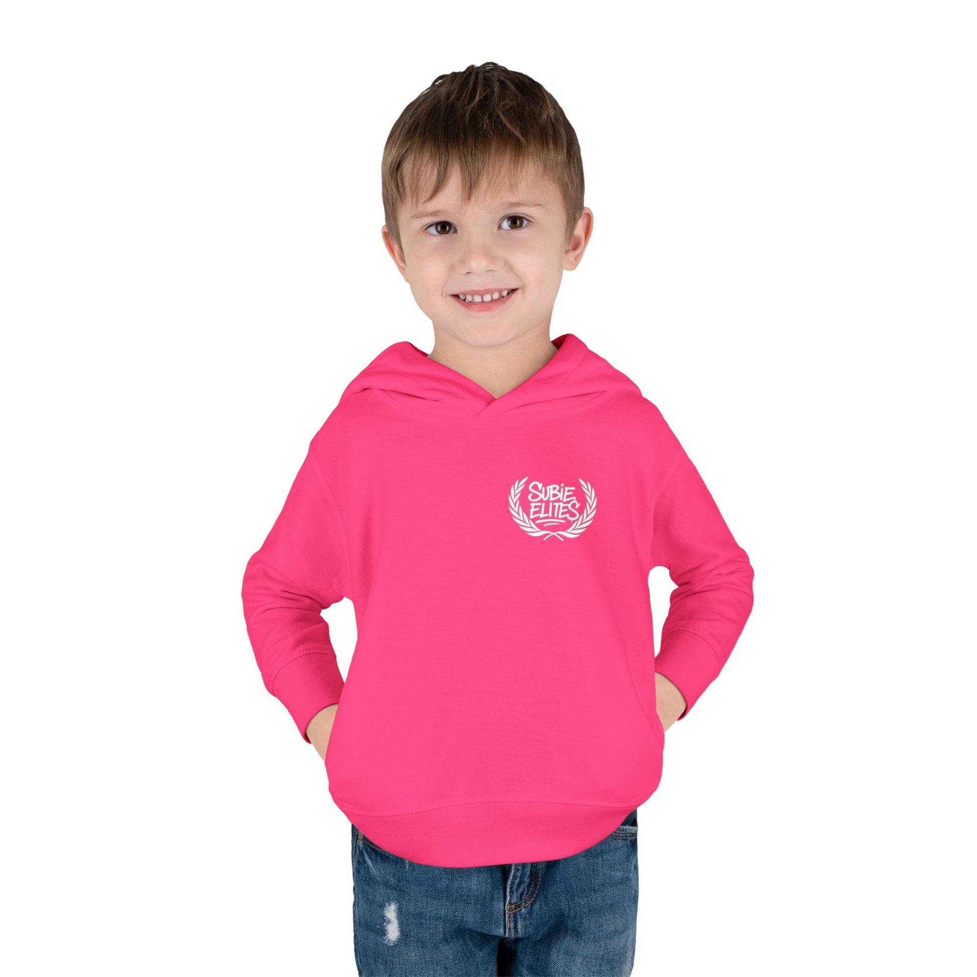 Kids' Fleece Hoodie - Retro Racing Design