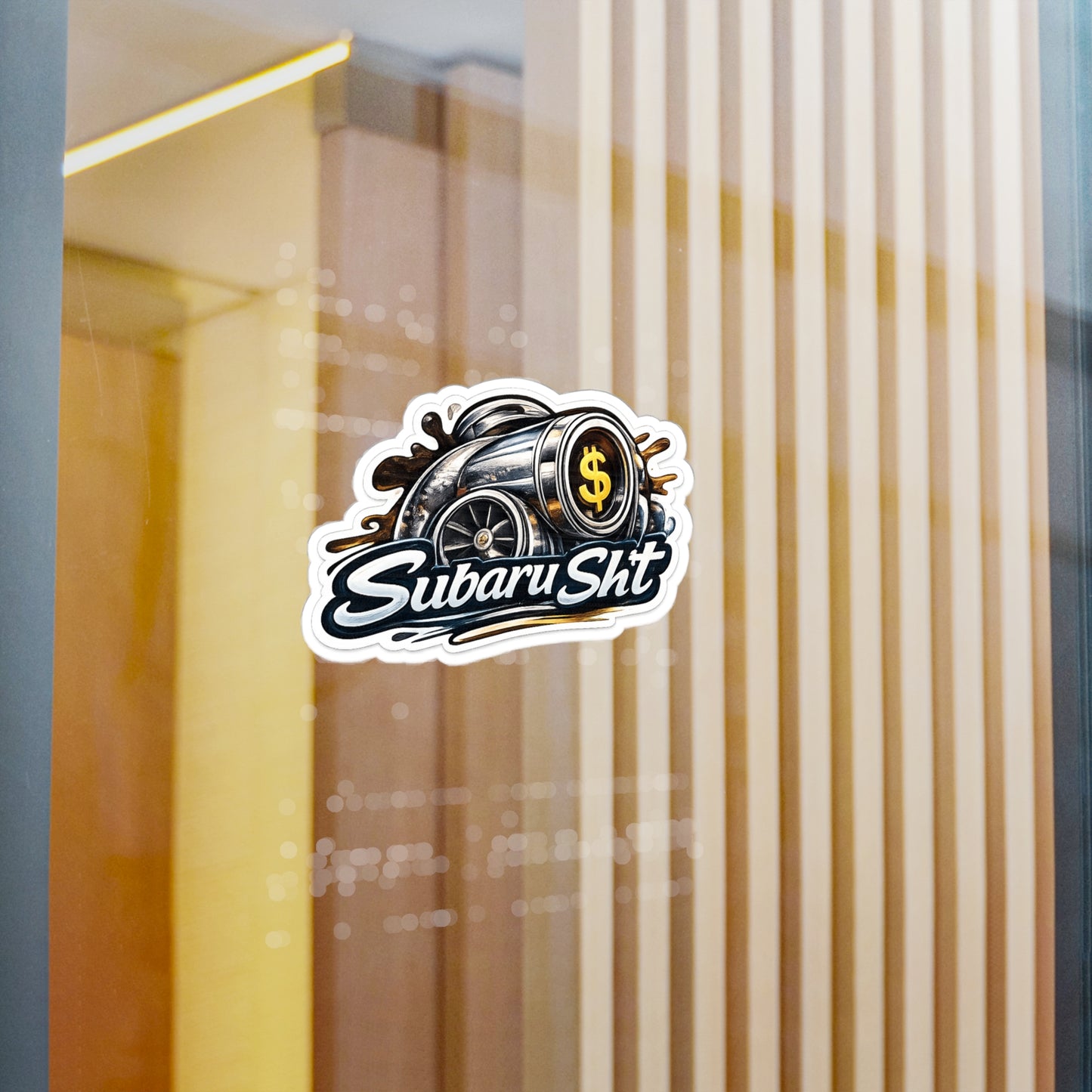 Subie Elites Subaru Sht Turbo Wheel Kiss-Cut Vinyl Sticker - Car Decal