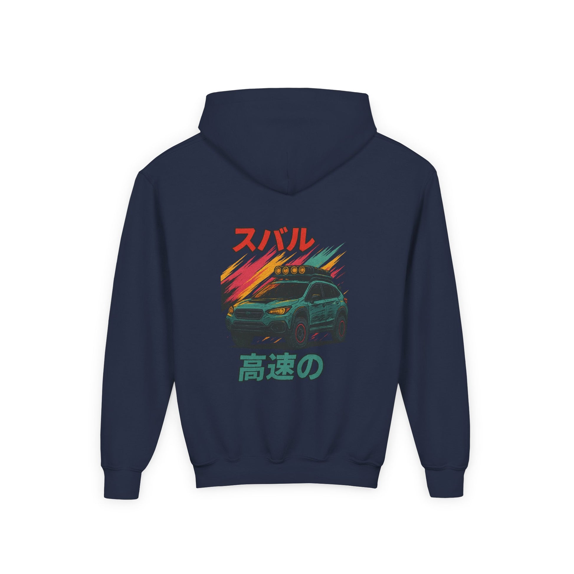 Subaru Racing Youth Hoodie - Cool Black Sweatshirt with Japanese Design