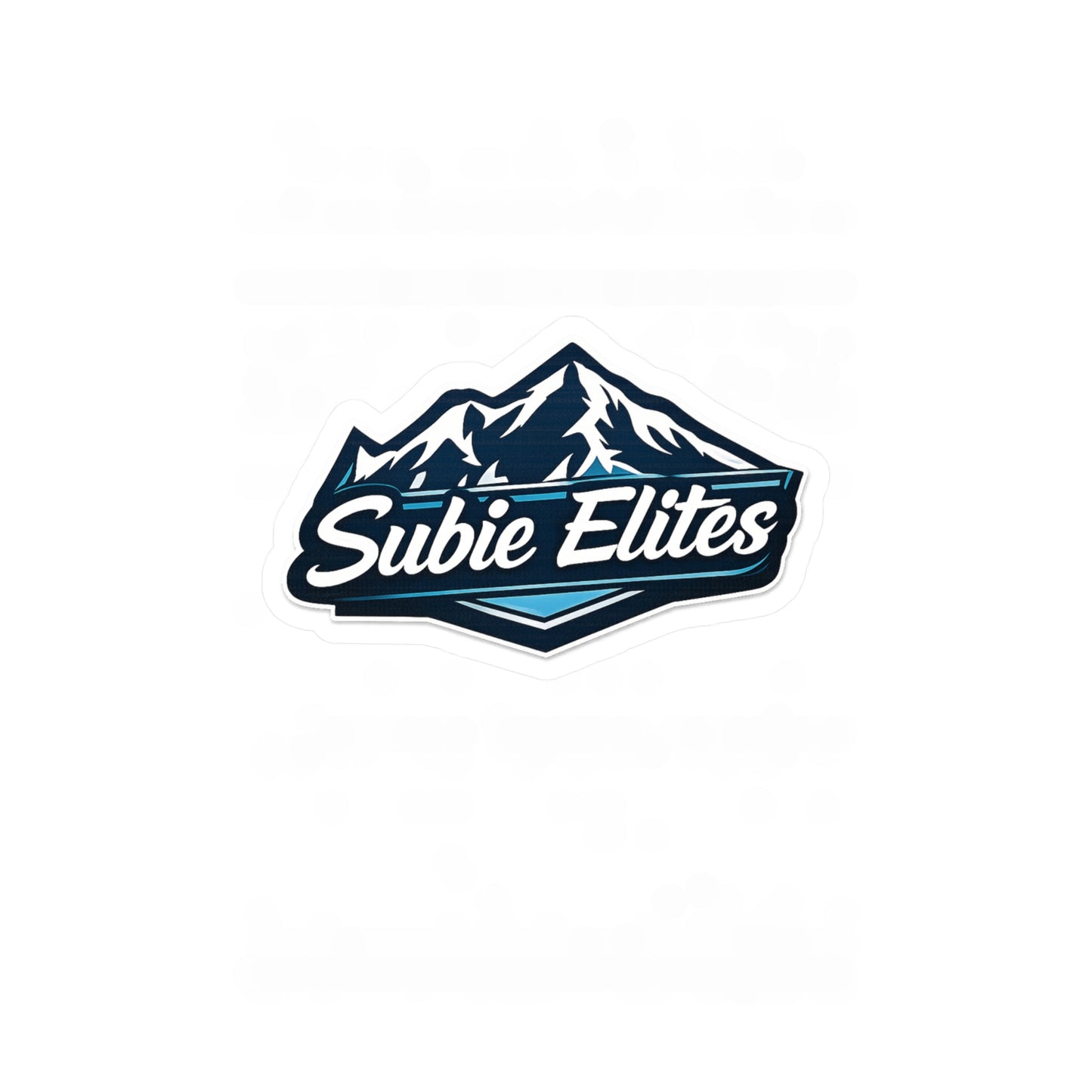 Subie Elites Mountain Logo Vinyl Sticker —Subaru Enthusiast Car & Window Decal