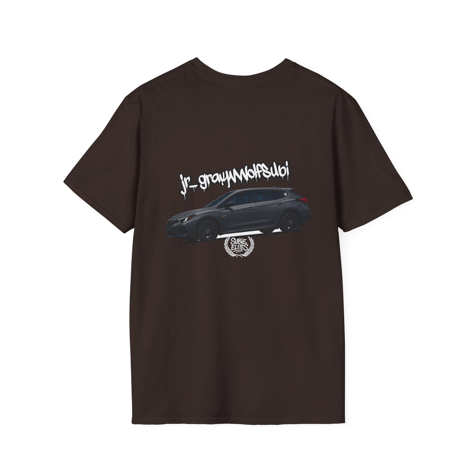 Fan Subie T-Shirt - Unisex Softstyle Tee with jr_graywolfsubi Design