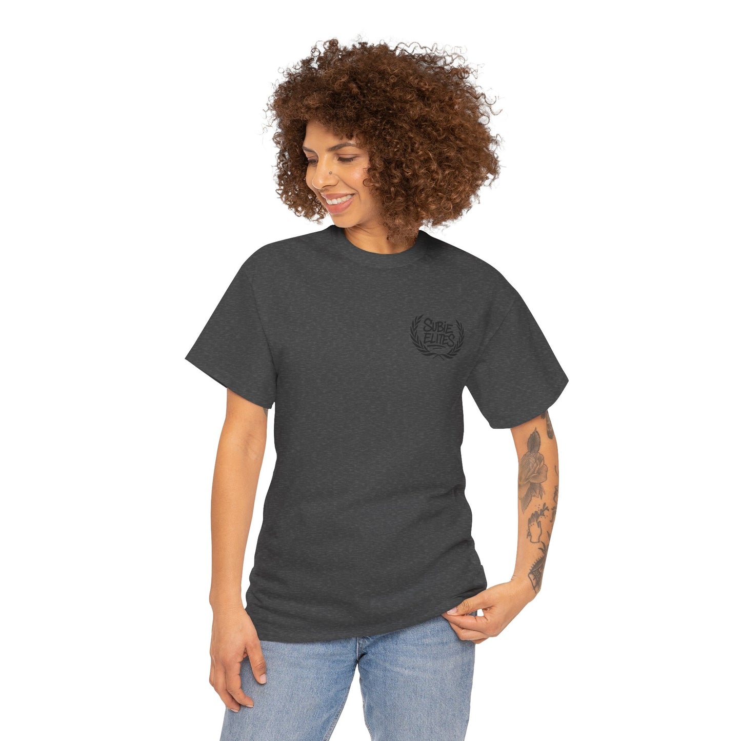 Subie Elites Unisex Heavy Cotton Tee | Casual Graphic Tee for Car Enthusiasts, Perfect Gift for Birthdays, Car Shows, and Everyday Wear