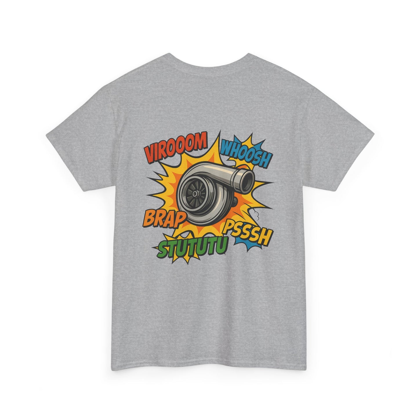 Turbo Pop Art T‑Shirt  Turbocharger Subie Elites Comic Sound Effects Graphic Tee