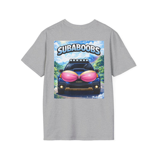 SubaBoobs Outback Wilderness Subaru Tee — 'Subie Elites' Graphic Car T-Shirt