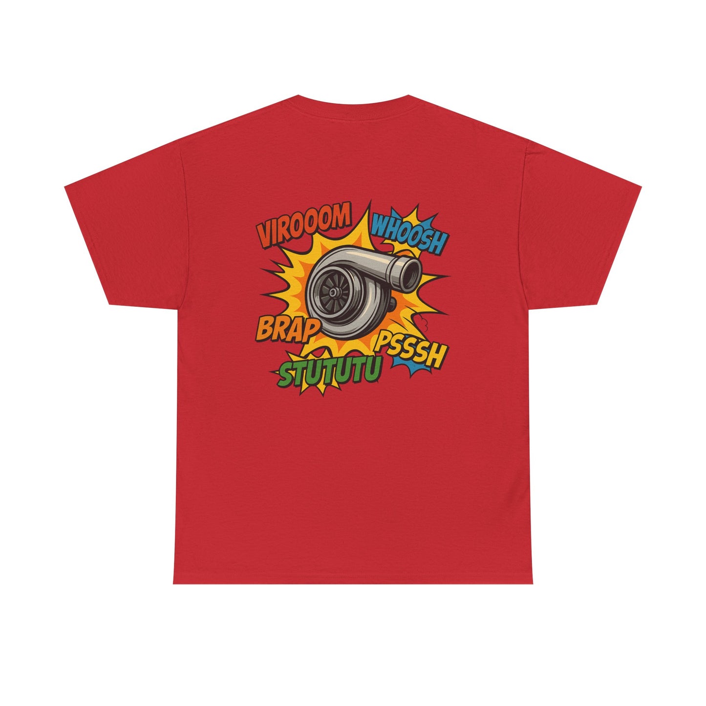 Turbo Pop Art T‑Shirt  Turbocharger Subie Elites Comic Sound Effects Graphic Tee