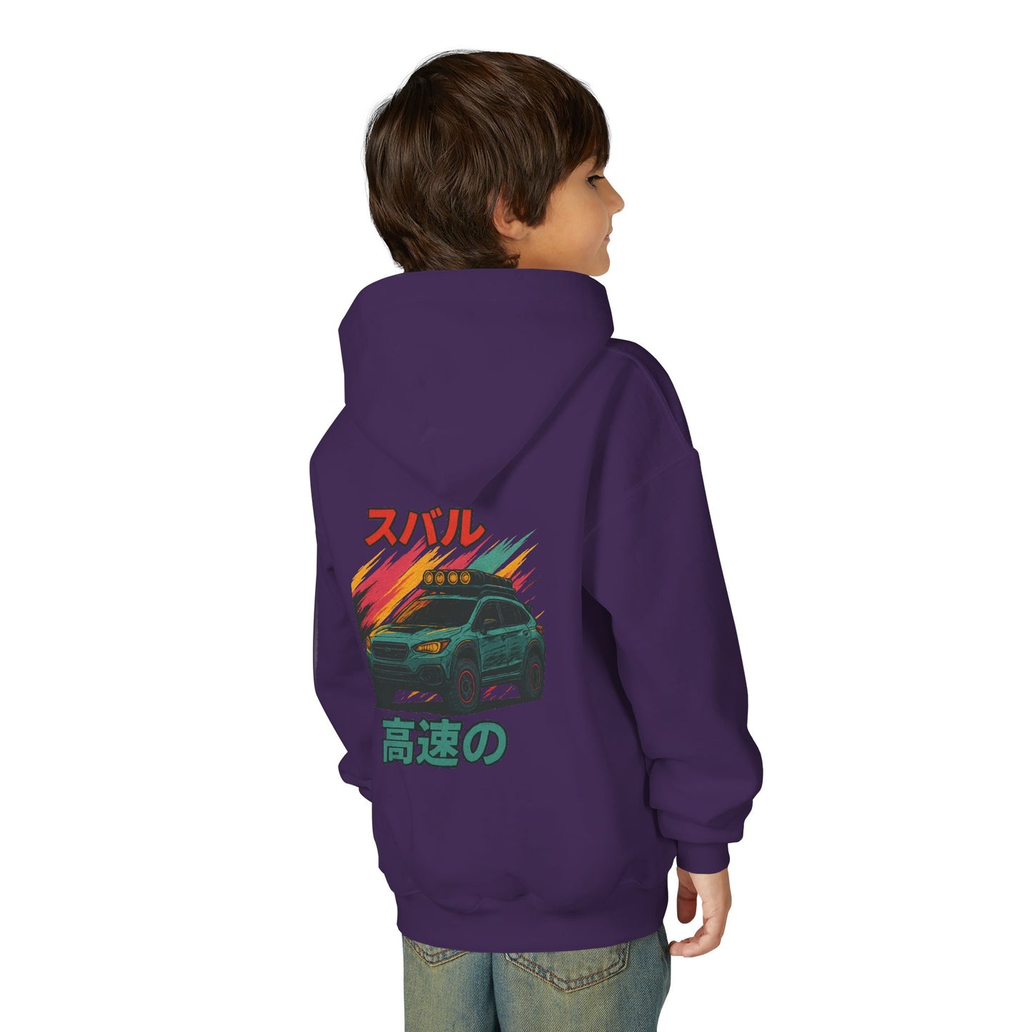 Subaru Racing Youth Hoodie - Cool Black Sweatshirt with Japanese Design