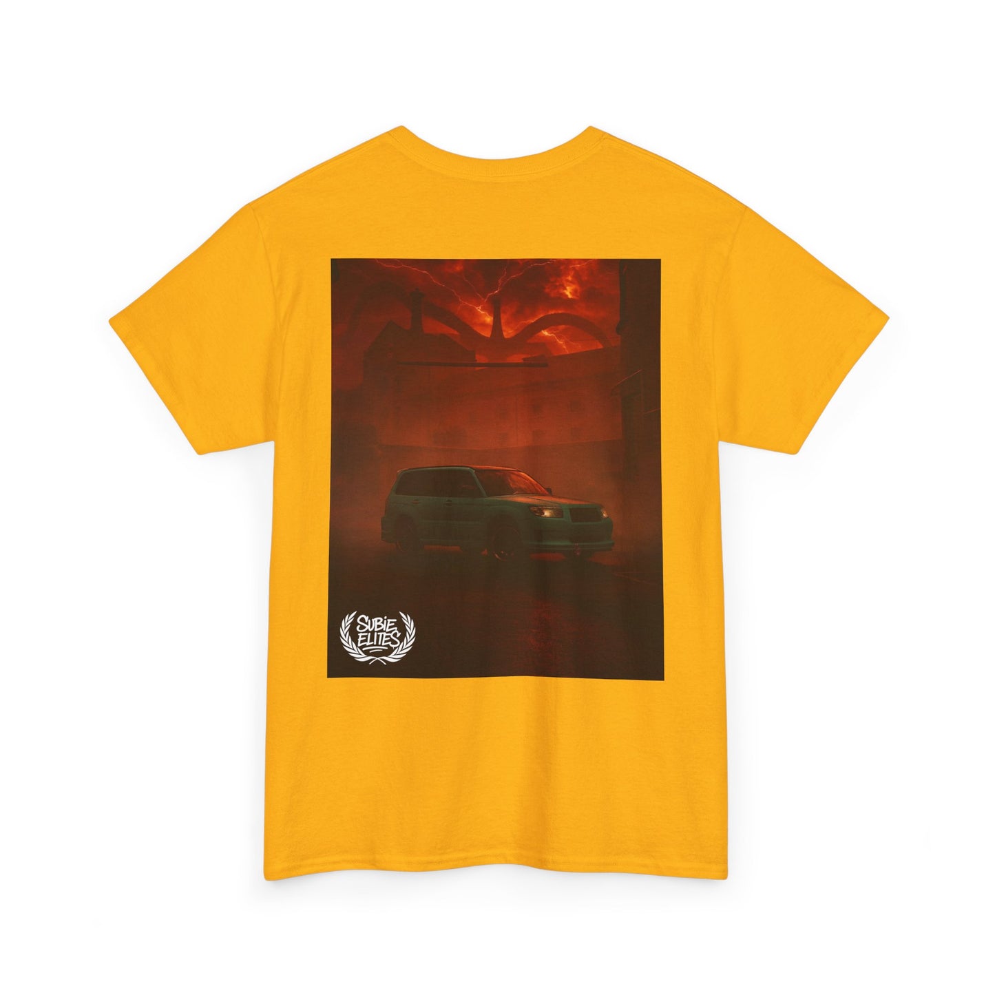 Subaru enthusiast Subie Elites Red Horror Car Poster T-Shirt | blossomfozzy Fan Tee