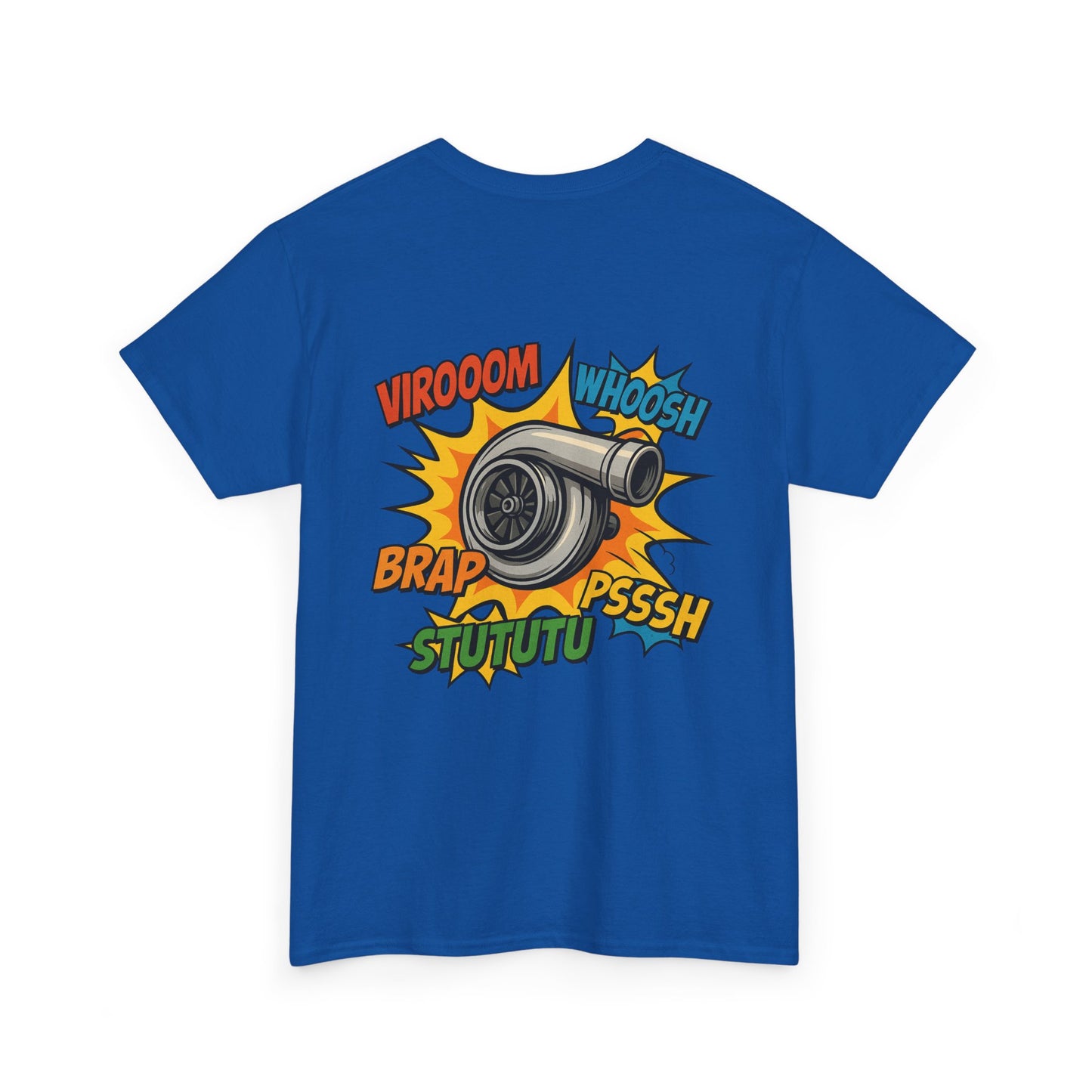 Turbo Pop Art T‑Shirt  Turbocharger Subie Elites Comic Sound Effects Graphic Tee