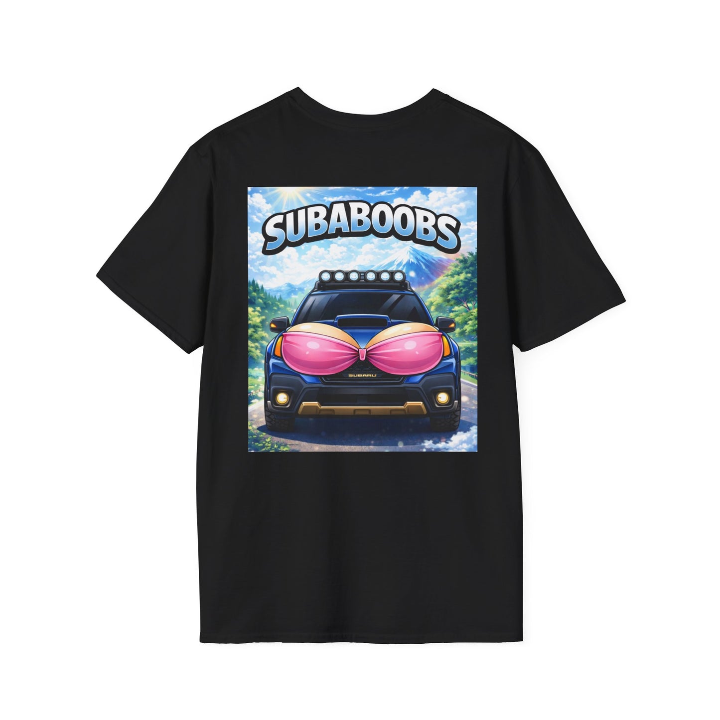 SubaBoobs Outback Wilderness Subaru Tee — 'Subie Elites' Graphic Car T-Shirt