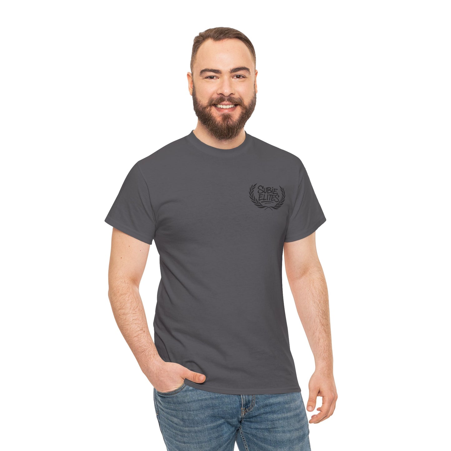 Subie Elites Unisex Heavy Cotton Tee | Casual Graphic Tee for Car Enthusiasts, Perfect Gift for Birthdays, Car Shows, and Everyday Wear