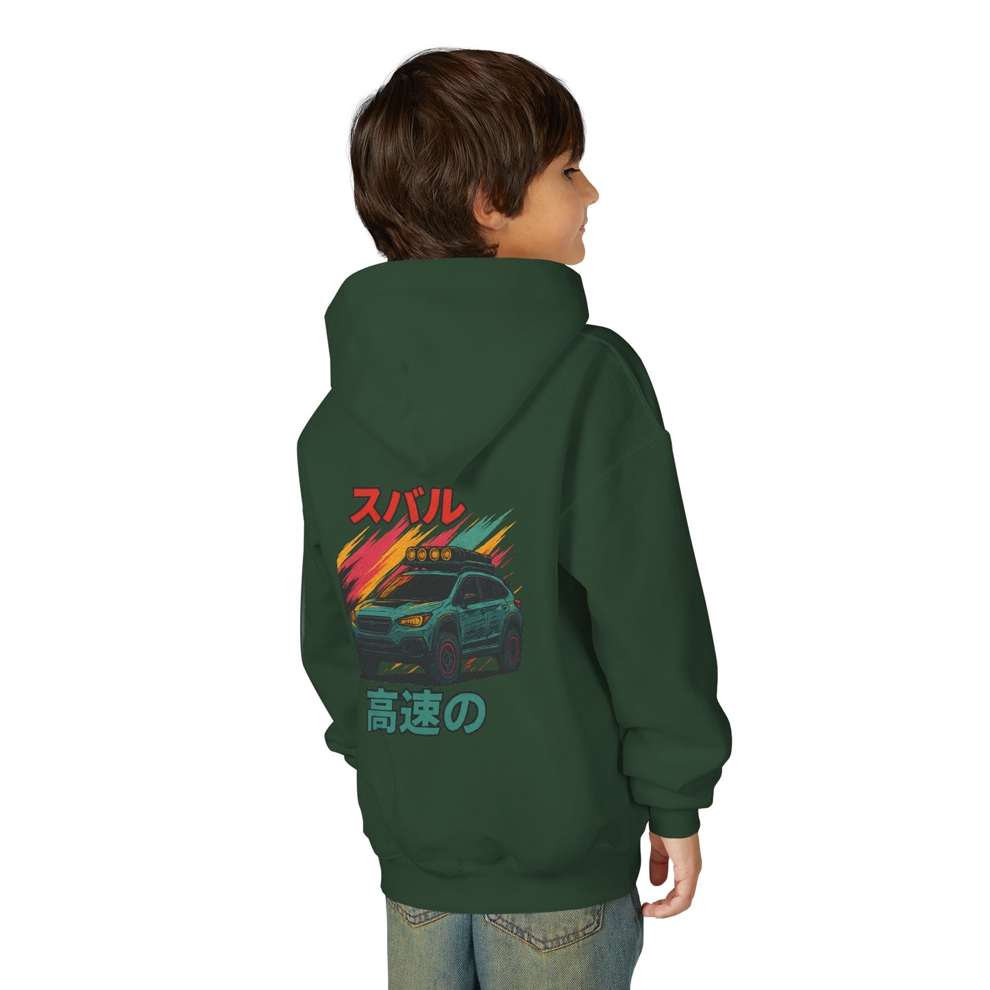 Subaru Racing Youth Hoodie - Cool Black Sweatshirt with Japanese Design