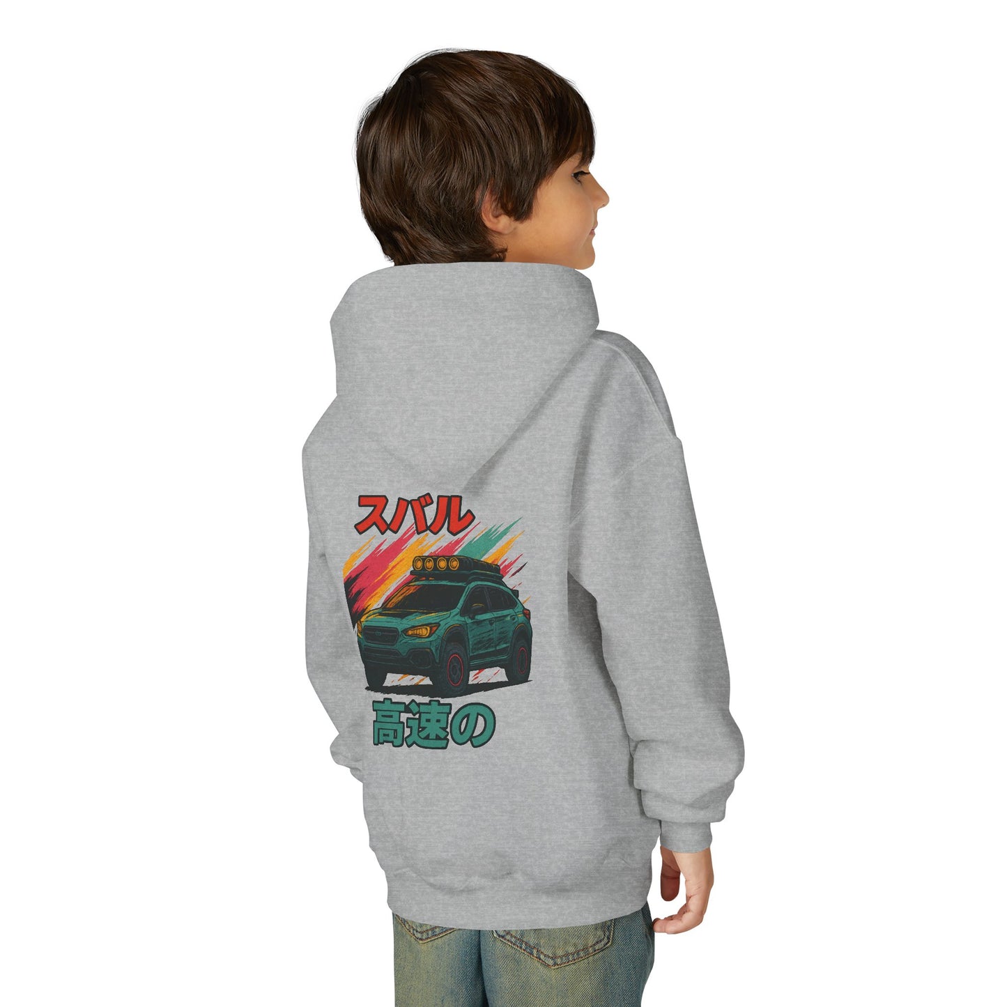 Subaru Racing Youth Hoodie - Cool Black Sweatshirt with Japanese Design
