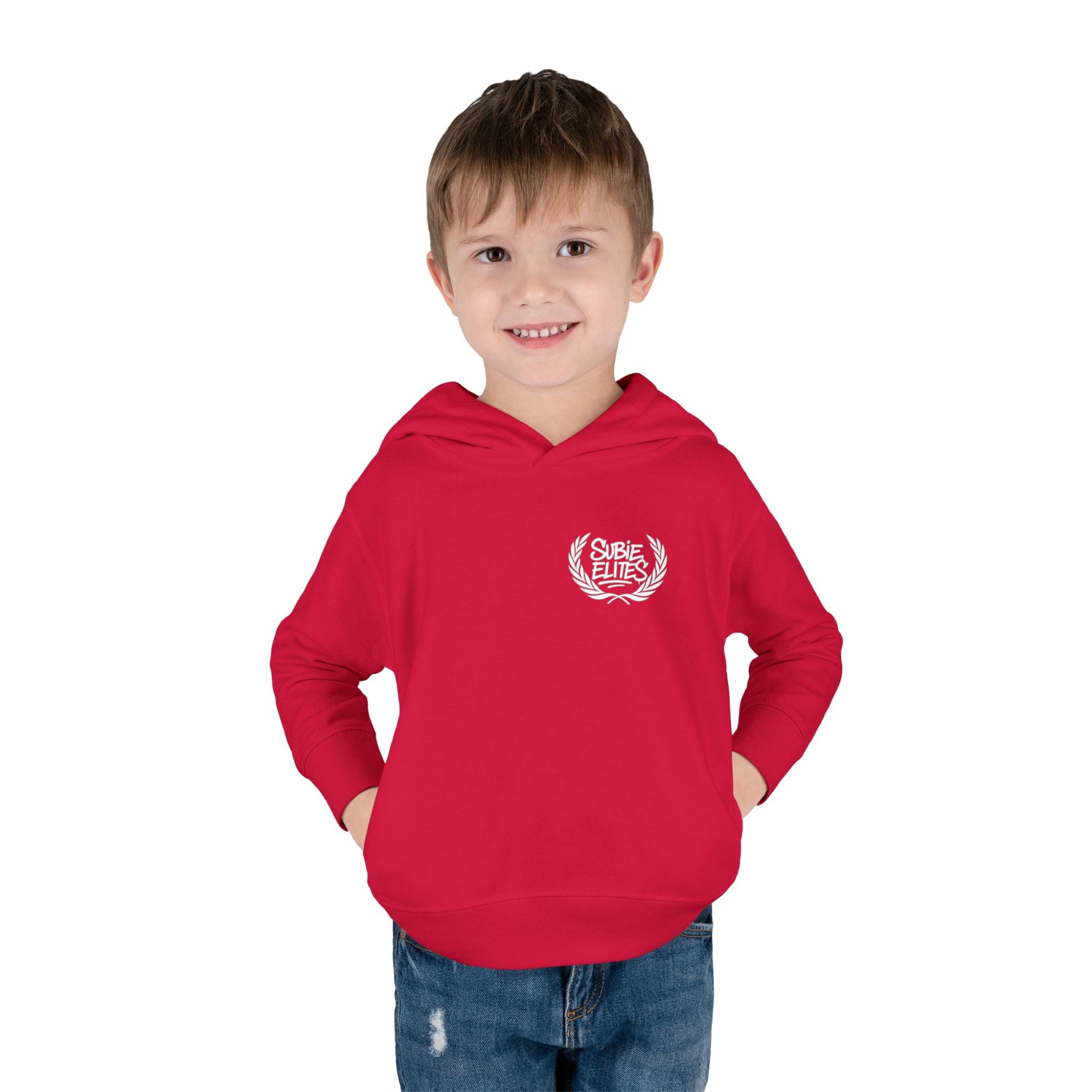Kids' Fleece Hoodie - Retro Racing Design