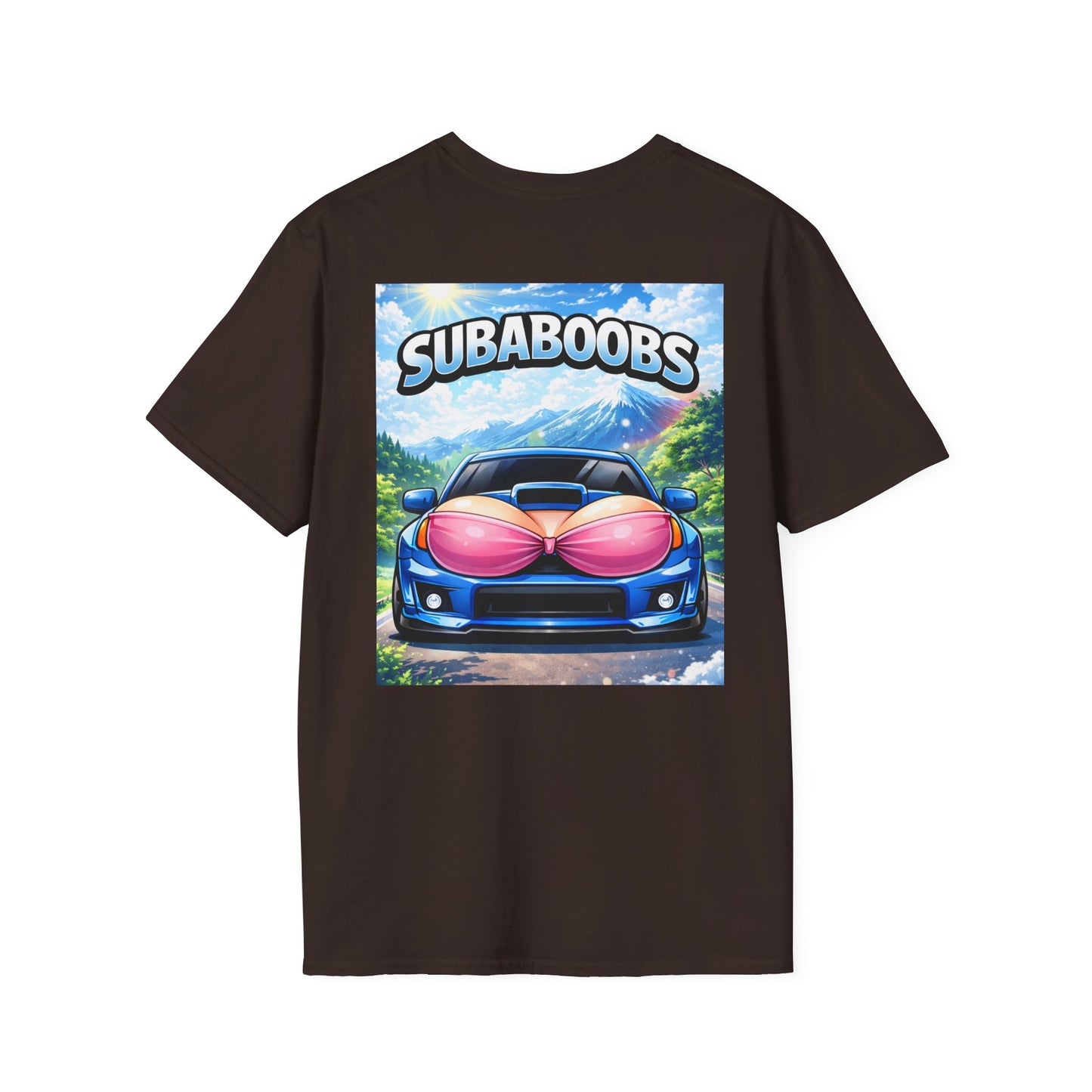 SubaBoobs WRX STI Graphic T-Shirt — 'Subie Elites' Car Art Tee