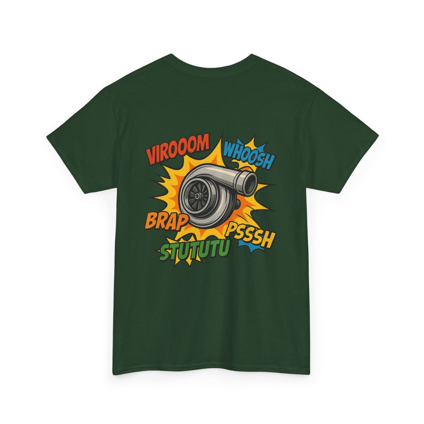 Turbo Pop Art T‑Shirt  Turbocharger Subie Elites Comic Sound Effects Graphic Tee