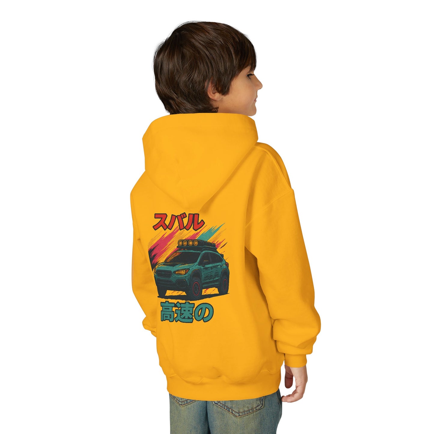 Subaru Racing Youth Hoodie - Cool Black Sweatshirt with Japanese Design