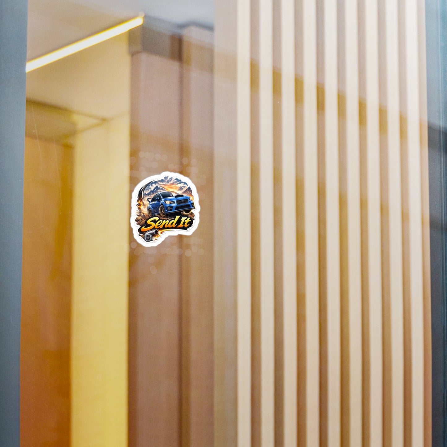 Subie Elites Send It Subaru WRX Rally Car Kiss-Cut Vinyl Decal