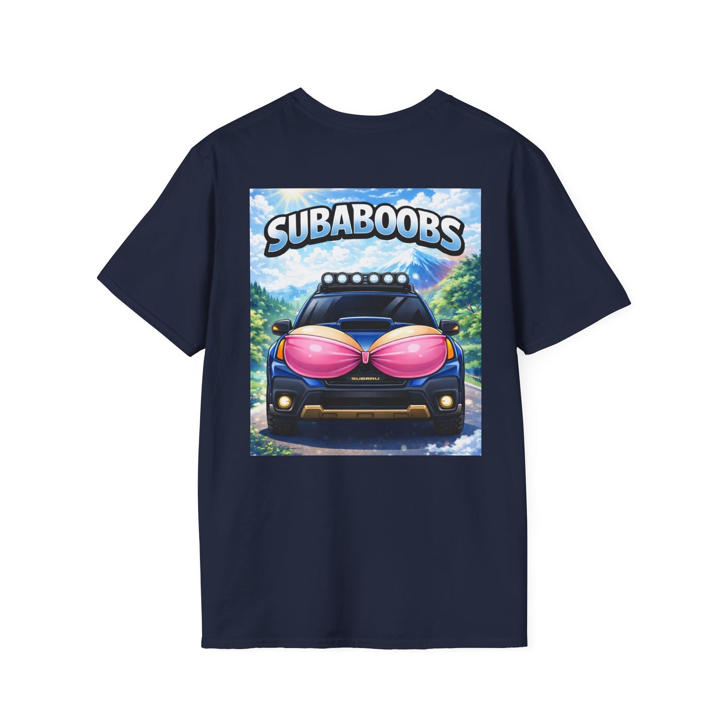 SubaBoobs Outback Wilderness Subaru Tee — 'Subie Elites' Graphic Car T-Shirt