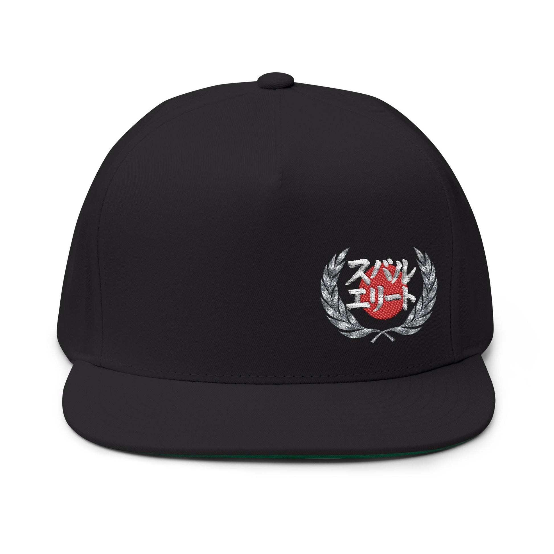 Subie Elites Japanese Heritage design snapback hat with embroidered details for Subaru enthusiasts
