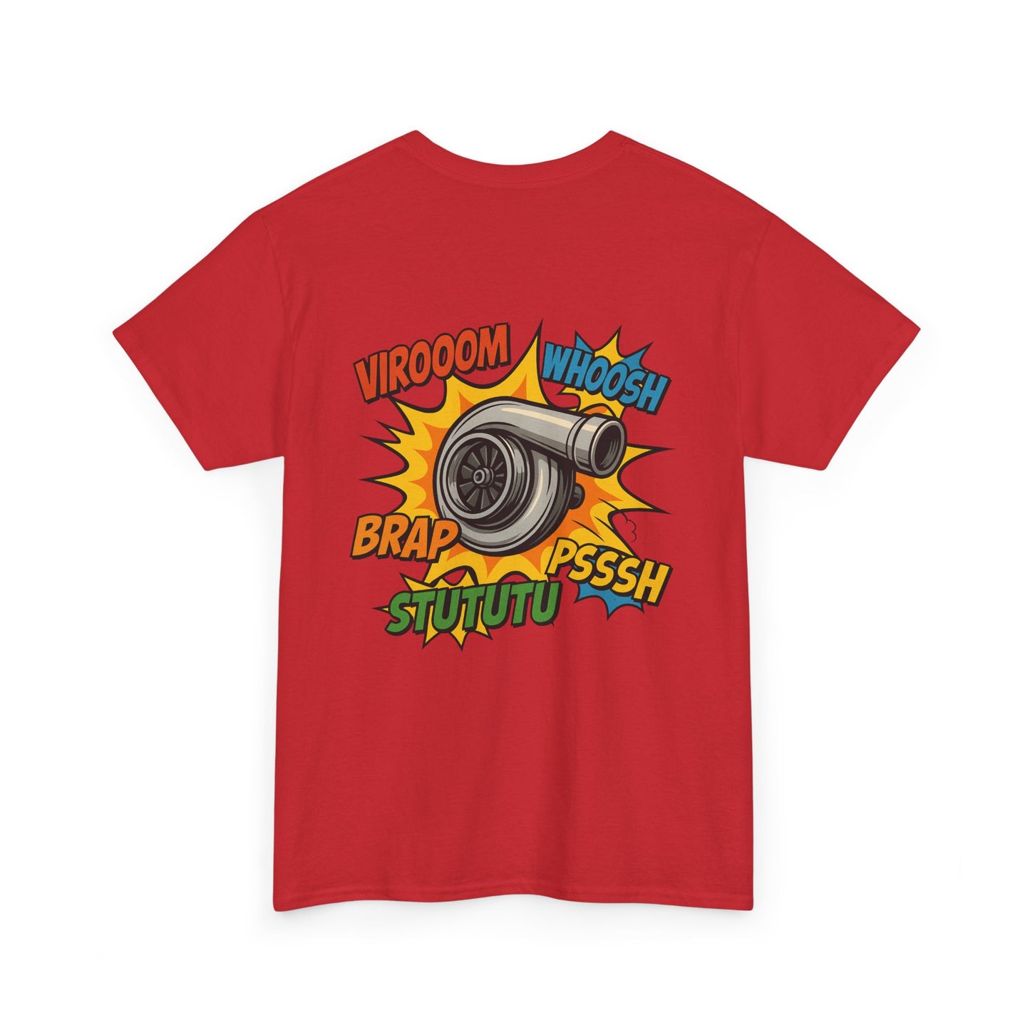 Turbo Pop Art T‑Shirt  Turbocharger Subie Elites Comic Sound Effects Graphic Tee