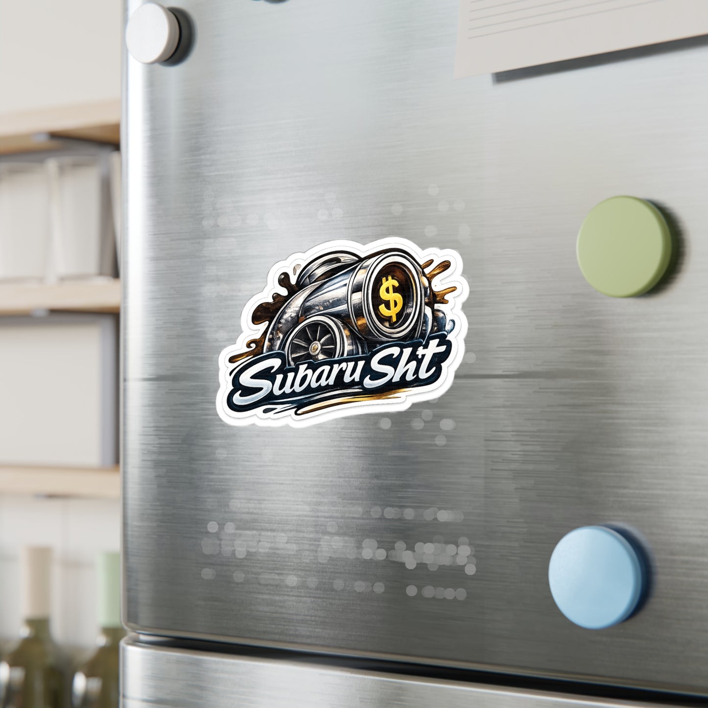 Subie Elites Subaru Sht Turbo Wheel Kiss-Cut Vinyl Sticker - Car Decal