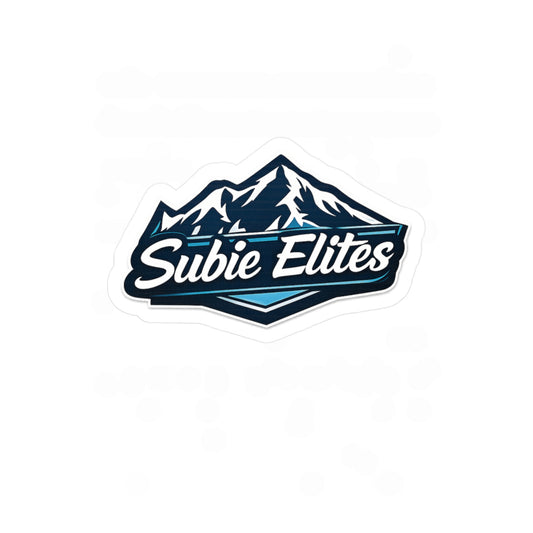 Subie Elites Mountain Logo Vinyl Sticker —Subaru Enthusiast Car & Window Decal