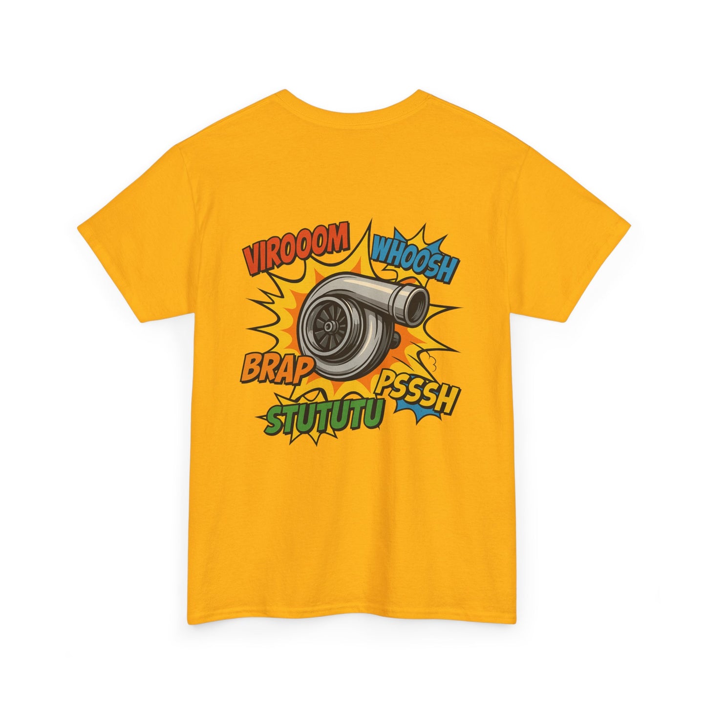 Turbo Pop Art T‑Shirt  Turbocharger Subie Elites Comic Sound Effects Graphic Tee