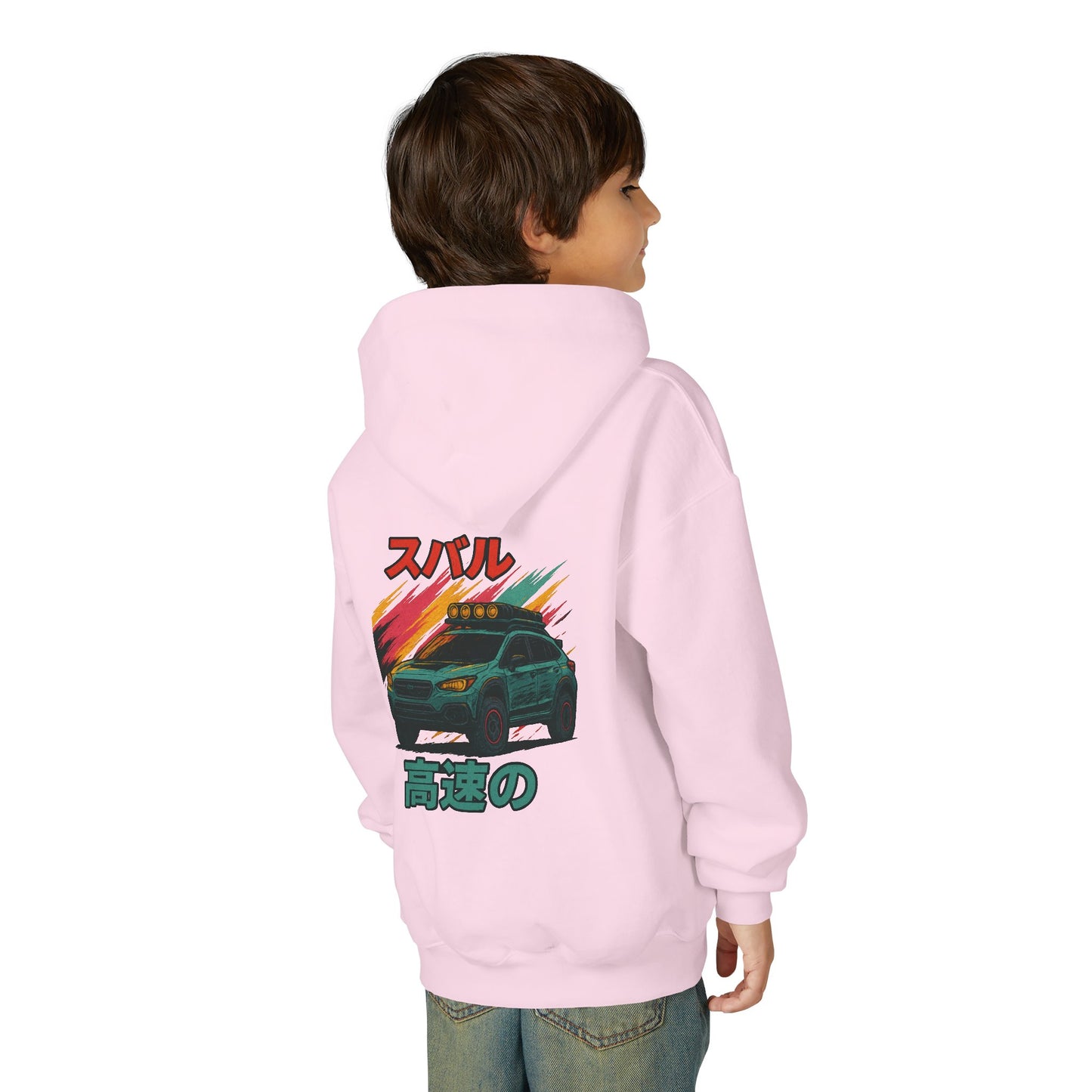 Subaru Racing Youth Hoodie - Cool Black Sweatshirt with Japanese Design