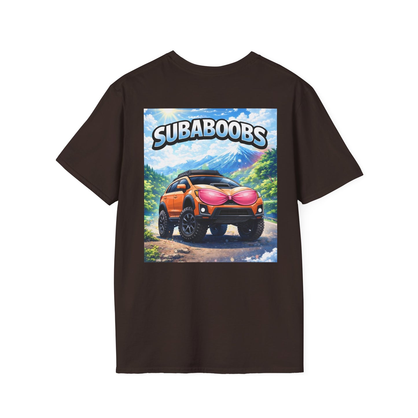 Subaboobs Crosstrek V2 Off-Road Hatchback T-Shirt — Funny Subaru Crew Tee
