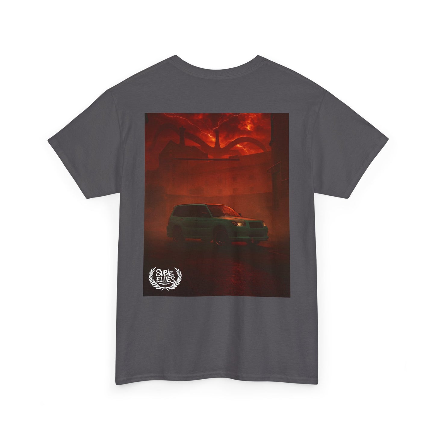 Subaru enthusiast Subie Elites Red Horror Car Poster T-Shirt | blossomfozzy Fan Tee